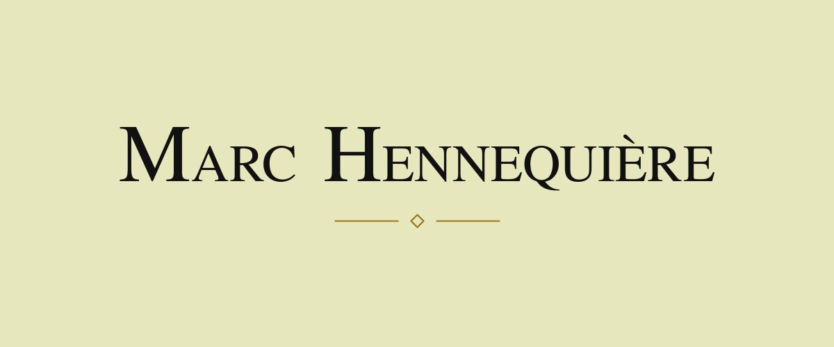 Champagne Marc Hennequière house-name banner